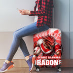 Personalised St. George Illawarra Dragons Mascot Rugby Luggage Cover Illawarra Coastline Athletic Graphic Print