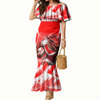 Personalised St. George Illawarra Dragons Mascot Rugby Mermaid Dress Illawarra Coastline Athletic Graphic Print