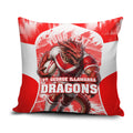 Personalised St. George Illawarra Dragons Mascot Rugby Pillow Cover Illawarra Coastline Athletic Graphic Print