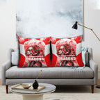 Personalised St. George Illawarra Dragons Mascot Rugby Pillow Cover Illawarra Coastline Athletic Graphic Print
