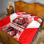 Personalised St. George Illawarra Dragons Mascot Rugby Quilt Illawarra Coastline Athletic Graphic Print