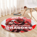 Personalised St. George Illawarra Dragons Mascot Rugby Round Carpet Illawarra Coastline Athletic Graphic Print