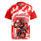 Personalised St. George Illawarra Dragons Mascot Rugby Rugby Jersey Illawarra Coastline Athletic Graphic Print