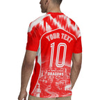 Personalised St. George Illawarra Dragons Mascot Rugby Rugby Jersey Illawarra Coastline Athletic Graphic Print