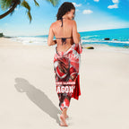 Personalised St. George Illawarra Dragons Mascot Rugby Sarong Illawarra Coastline Athletic Graphic Print