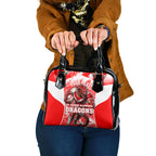 Personalised St. George Illawarra Dragons Mascot Rugby Shoulder Handbag Illawarra Coastline Athletic Graphic Print