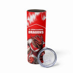 Personalised St. George Illawarra Dragons Mascot Rugby Skinny Tumbler Illawarra Coastline Athletic Graphic Print