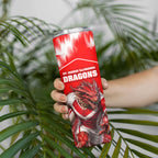 Personalised St. George Illawarra Dragons Mascot Rugby Skinny Tumbler Illawarra Coastline Athletic Graphic Print