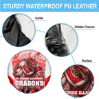 Personalised St. George Illawarra Dragons Mascot Rugby Spare Tire Cover Illawarra Coastline Athletic Graphic Print