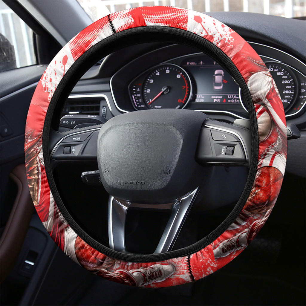 St. George Illawarra Dragons Mascot Rugby Steering Wheel Cover Illawarra Coastline Athletic Graphic Print