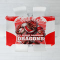 Personalised St. George Illawarra Dragons Mascot Rugby Tablecloth Illawarra Coastline Athletic Graphic Print