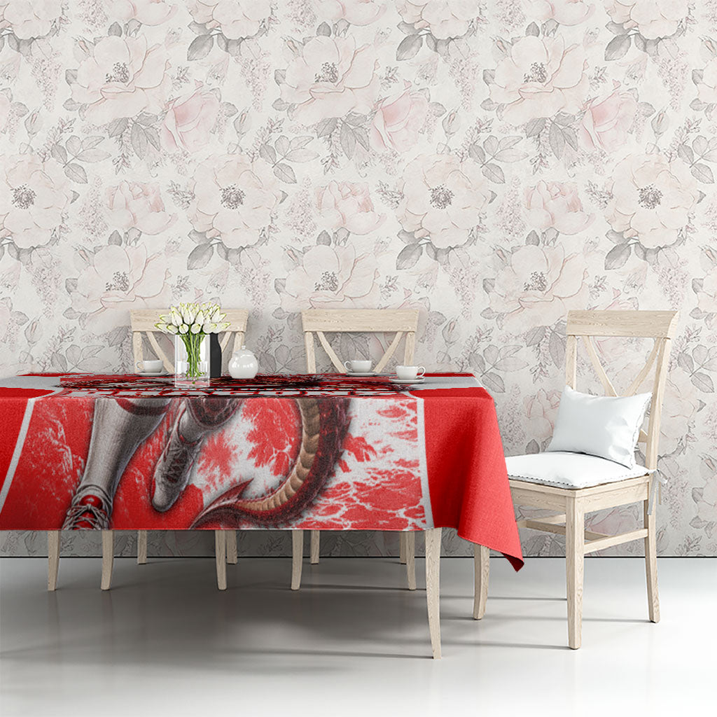 Personalised St. George Illawarra Dragons Mascot Rugby Tablecloth Illawarra Coastline Athletic Graphic Print