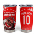 Personalised St. George Illawarra Dragons Mascot Rugby Tumbler Cup Illawarra Coastline Athletic Graphic Print