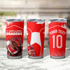 Personalised St. George Illawarra Dragons Mascot Rugby Tumbler Cup Illawarra Coastline Athletic Graphic Print