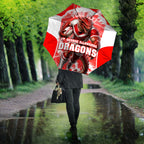 Personalised St. George Illawarra Dragons Mascot Rugby Umbrella Illawarra Coastline Athletic Graphic Print