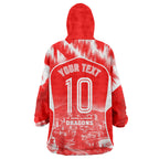 Personalised St. George Illawarra Dragons Mascot Rugby Wearable Blanket Hoodie Illawarra Coastline Athletic Graphic Print