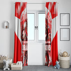 Personalised St. George Illawarra Dragons Mascot Rugby Window Curtain Illawarra Coastline Athletic Graphic Print