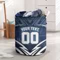 Personalised Carlton Blues Football Laundry Basket Superhero Comic Art Dark Geometric City