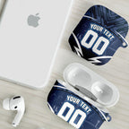 Personalised Carlton Blues Football AirPods Case Superhero Comic Art Dark Geometric City