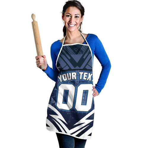 Personalised Carlton Blues Football Apron Superhero Comic Art Dark Geometric City