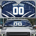 Personalised Carlton Blues Football Auto Sun Shade Superhero Comic Art Dark Geometric City