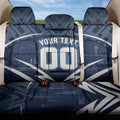 Personalised Carlton Blues Football Back Car Seat Cover Superhero Comic Art Dark Geometric City