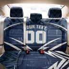Personalised Carlton Blues Football Back Car Seat Cover Superhero Comic Art Dark Geometric City