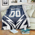 Personalised Carlton Blues Football Blanket Superhero Comic Art Dark Geometric City