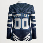 Personalised Carlton Blues Football Blazer Superhero Comic Art Dark Geometric City