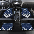 Personalised Carlton Blues Football Car Mats Superhero Comic Art Dark Geometric City