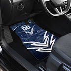 Personalised Carlton Blues Football Car Mats Superhero Comic Art Dark Geometric City