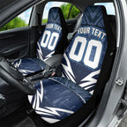 Personalised Carlton Blues Football Car Seat Cover Superhero Comic Art Dark Geometric City