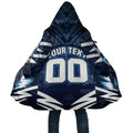 Personalised Carlton Blues Football Cloak Superhero Comic Art Dark Geometric City