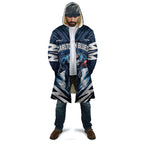 Personalised Carlton Blues Football Cloak Superhero Comic Art Dark Geometric City