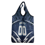 Personalised Carlton Blues Football Grocery Bag Superhero Comic Art Dark Geometric City