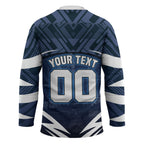 Personalised Carlton Blues Football Hockey Jersey Superhero Comic Art Dark Geometric City