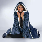 Personalised Carlton Blues Football Hooded Blanket Superhero Comic Art Dark Geometric City