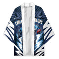 Personalised Carlton Blues Football Kimono Superhero Comic Art Dark Geometric City