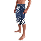 Personalised Carlton Blues Football Lavalava Superhero Comic Art Dark Geometric City