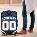 Personalised Carlton Blues Football Luggage Cover Superhero Comic Art Dark Geometric City