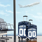 Personalised Carlton Blues Football Luggage Cover Superhero Comic Art Dark Geometric City