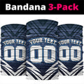 Personalised Carlton Blues Football Neck Gaiter Superhero Comic Art Dark Geometric City