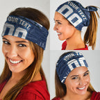 Personalised Carlton Blues Football Neck Gaiter Superhero Comic Art Dark Geometric City