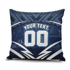 Personalised Carlton Blues Football Pillow Cover Superhero Comic Art Dark Geometric City