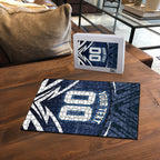 Personalised Carlton Blues Football Puzzle Superhero Comic Art Dark Geometric City