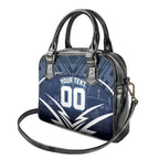 Personalised Carlton Blues Football Shoulder Handbag Superhero Comic Art Dark Geometric City