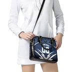 Personalised Carlton Blues Football Shoulder Handbag Superhero Comic Art Dark Geometric City