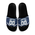 Personalised Carlton Blues Football Slide Sandals Superhero Comic Art Dark Geometric City