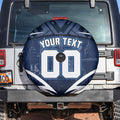 Personalised Carlton Blues Football Spare Tire Cover Superhero Comic Art Dark Geometric City