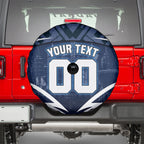 Personalised Carlton Blues Football Spare Tire Cover Superhero Comic Art Dark Geometric City